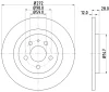 54182 BEHR/HELLA/PAGID Тормозной диск