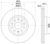 54205 BEHR/HELLA/PAGID Тормозной диск