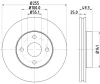 54258 BEHR/HELLA/PAGID Тормозной диск