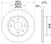 54291 BEHR/HELLA/PAGID Тормозной диск