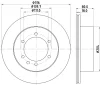 54299 BEHR/HELLA/PAGID Тормозной диск