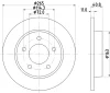 54305 BEHR/HELLA/PAGID Тормозной диск