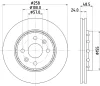 54311 BEHR/HELLA/PAGID Тормозной диск