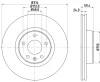 54322 BEHR/HELLA/PAGID Тормозной диск