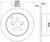 54357 BEHR/HELLA/PAGID Тормозной диск