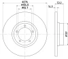 54410 BEHR/HELLA/PAGID Тормозной диск