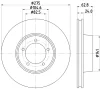 54411 BEHR/HELLA/PAGID Тормозной диск