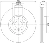 54462 BEHR/HELLA/PAGID Тормозной диск