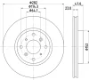 54529 BEHR/HELLA/PAGID Тормозной диск