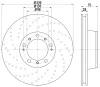 54536 BEHR/HELLA/PAGID Тормозной диск