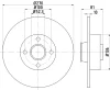 54545 BEHR/HELLA/PAGID Тормозной диск