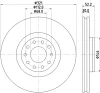 54547 BEHR/HELLA/PAGID Тормозной диск