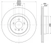 54552 BEHR/HELLA/PAGID Тормозной диск