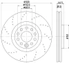 54583 BEHR/HELLA/PAGID Тормозной диск