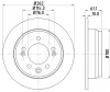 54617 BEHR/HELLA/PAGID Тормозной диск