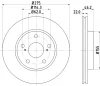 54638 BEHR/HELLA/PAGID Тормозной диск