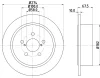 54678 BEHR/HELLA/PAGID Тормозной диск