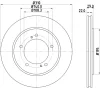 54705 BEHR/HELLA/PAGID Тормозной диск