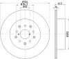 54709 BEHR/HELLA/PAGID Тормозной диск