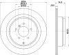 54755 BEHR/HELLA/PAGID Тормозной диск