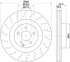 54764 BEHR/HELLA/PAGID Тормозной диск