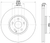 54988 BEHR/HELLA/PAGID Тормозной диск