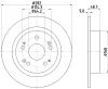 55043 BEHR/HELLA/PAGID Тормозной диск