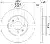 55049 BEHR/HELLA/PAGID Тормозной диск