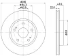 55221 BEHR/HELLA/PAGID Тормозной диск