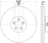 55329 BEHR/HELLA/PAGID Тормозной диск