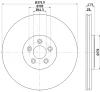 55330 BEHR/HELLA/PAGID Тормозной диск