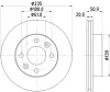 55361 BEHR/HELLA/PAGID Тормозной диск