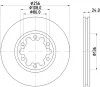 55363 BEHR/HELLA/PAGID Тормозной диск