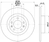 55380 BEHR/HELLA/PAGID Тормозной диск