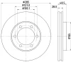 55381 BEHR/HELLA/PAGID Тормозной диск