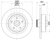 55396 BEHR/HELLA/PAGID Тормозной диск