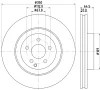 55401 BEHR/HELLA/PAGID Тормозной диск