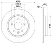 55556 BEHR/HELLA/PAGID Тормозной диск