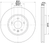 55568 BEHR/HELLA/PAGID Тормозной диск