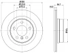 55572 BEHR/HELLA/PAGID Тормозной диск