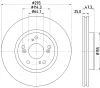 55573 BEHR/HELLA/PAGID Тормозной диск