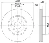 55612 BEHR/HELLA/PAGID Тормозной диск