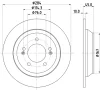 55678 BEHR/HELLA/PAGID Тормозной диск