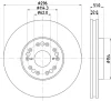 55713 BEHR/HELLA/PAGID Тормозной диск