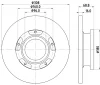 55739 BEHR/HELLA/PAGID Тормозной диск