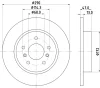 55740 BEHR/HELLA/PAGID Тормозной диск