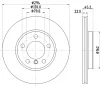 55778 BEHR/HELLA/PAGID Тормозной диск