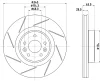 55822HC BEHR/HELLA/PAGID Тормозной диск