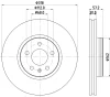 55827HC BEHR/HELLA/PAGID Тормозной диск