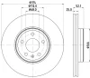 55829HC BEHR/HELLA/PAGID Тормозной диск